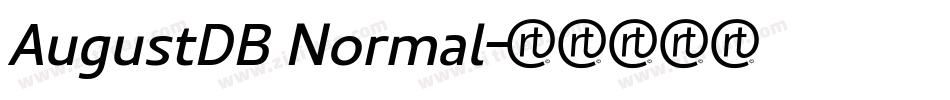 AugustDB Normal字体转换